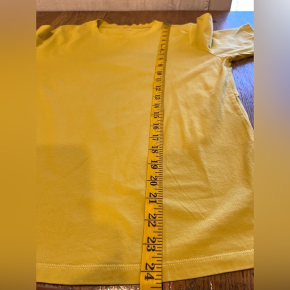 Luisa Cerano Organic Cotton T-Shirt – Yellow – Size 42 (US - Picture 5 of 6